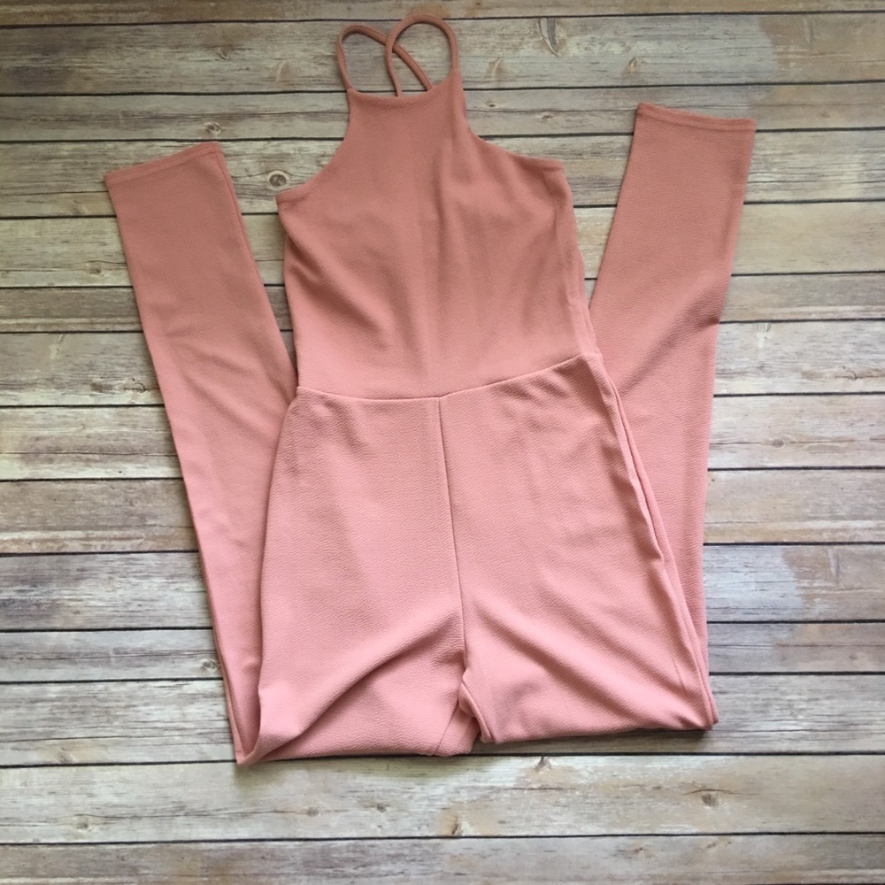Boohoo pink jumpsuit - Picture 1 of 4